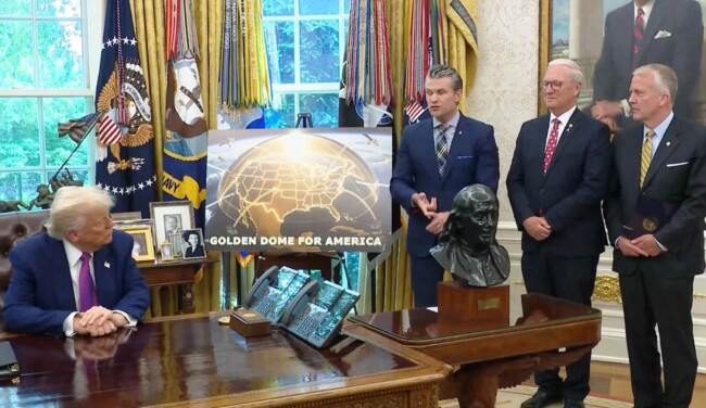 Trump Dorong Proyek Sistem Pertahanan Rudal “Golden Dome” 1 golden dome