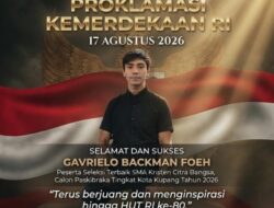Gavrielo Beckman Foeh: Peringkat Pertama Seleksi Calon Paskibraka Representasi Generasi Emas Kota Kupang