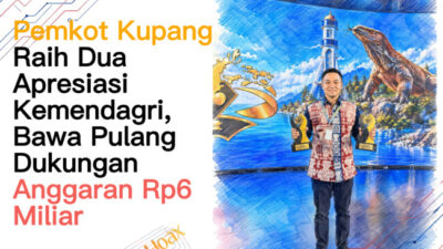 Pemkot Kupang Raih Dua Apresiasi Kemendagri, Bawa Pulang Dukungan Anggaran Rp6 Miliar