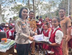 Polres Manggarai Gelar Trauma Healing dan Salurkan Bantuan Pendidikan untuk Siswa SDK Gapong