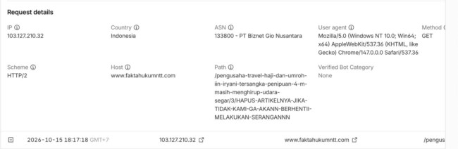 Viral! Berita Dugaan Penipuan Rp4 Miliar Diminta Dihapus, Portal Media Diklaim Diserang DDoS 2 portal
